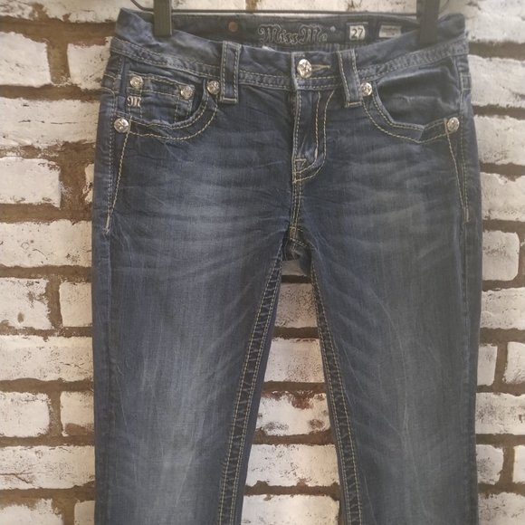 Miss Me Bling Signature Boot 27 Embroidered Accent - Picture 9 of 13